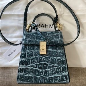 NWT Brahmin Leather Handbag with detachable strap.